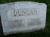 Duncan, Andrew and Orpha